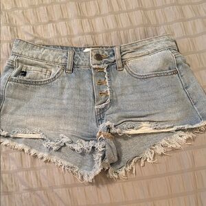 Kancan Frayed Hem Women's Shorts